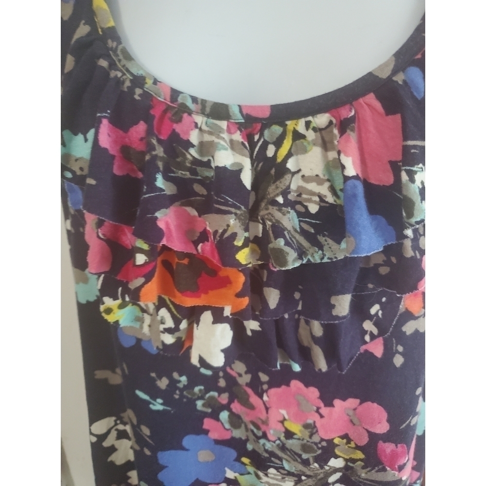 Merona Floral Ruffle Tank - Picture 4 of 9